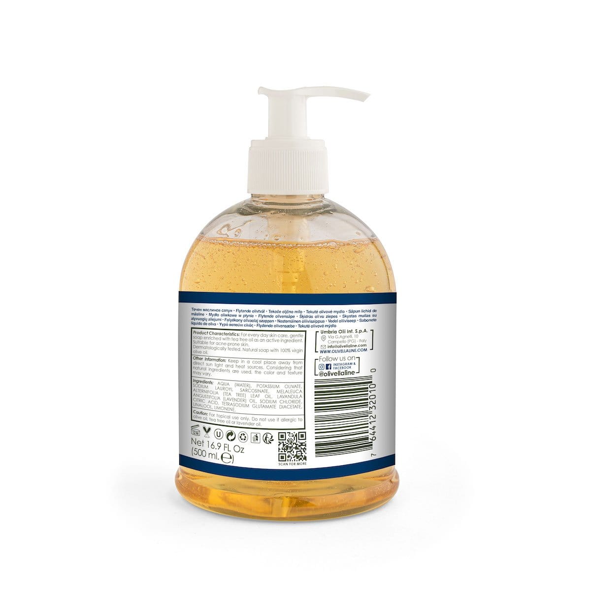 Olivella Tea Tree Liquid Soap - 500 ML - Olivella Europe