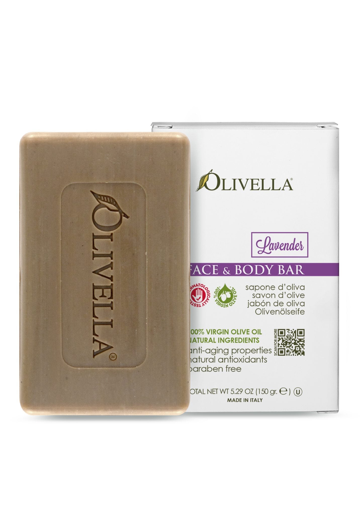 Olivella Bar Soap Lavender - Olivella Europe
