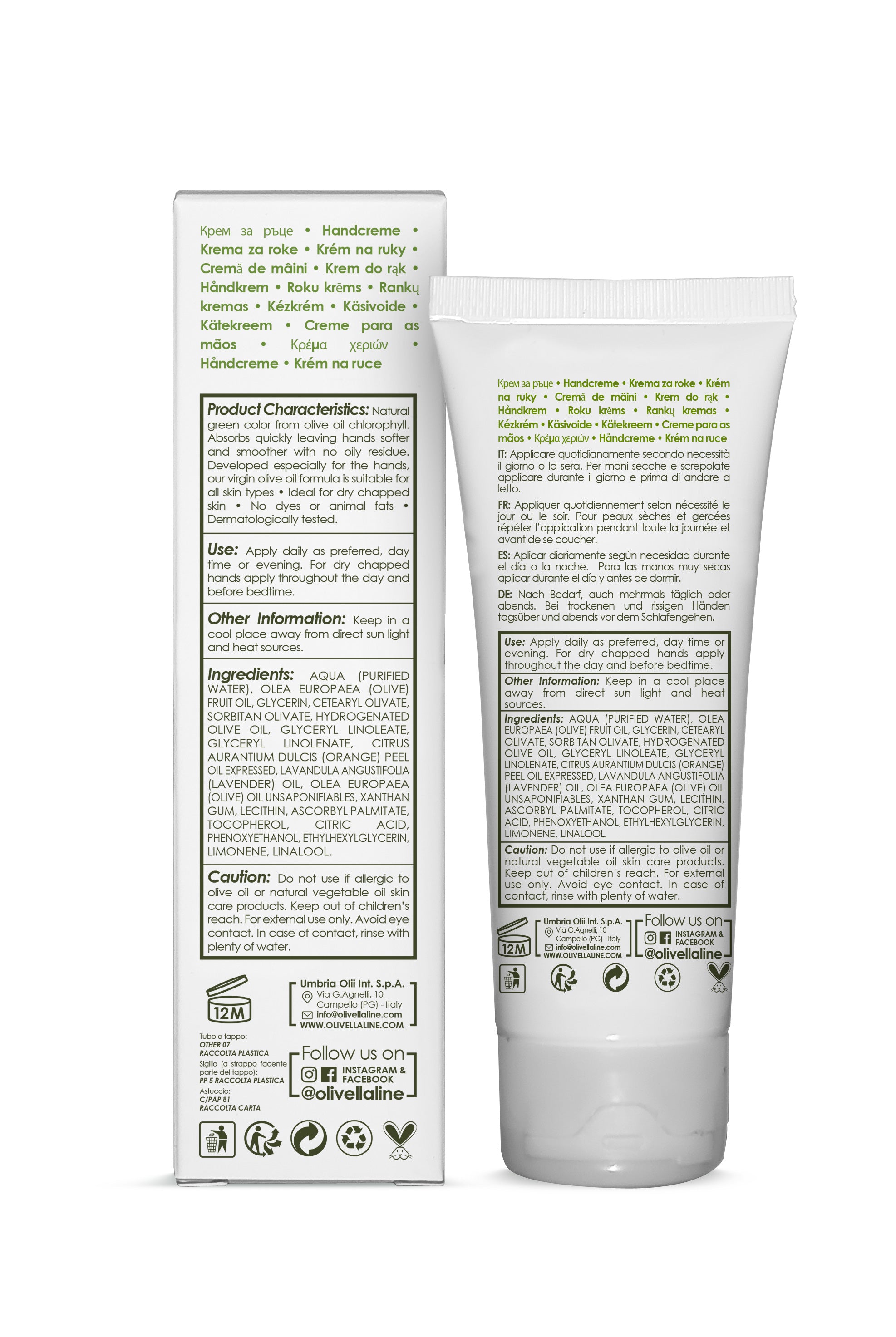 Olivella Olive Oil Hand Cream - Olivella Europe