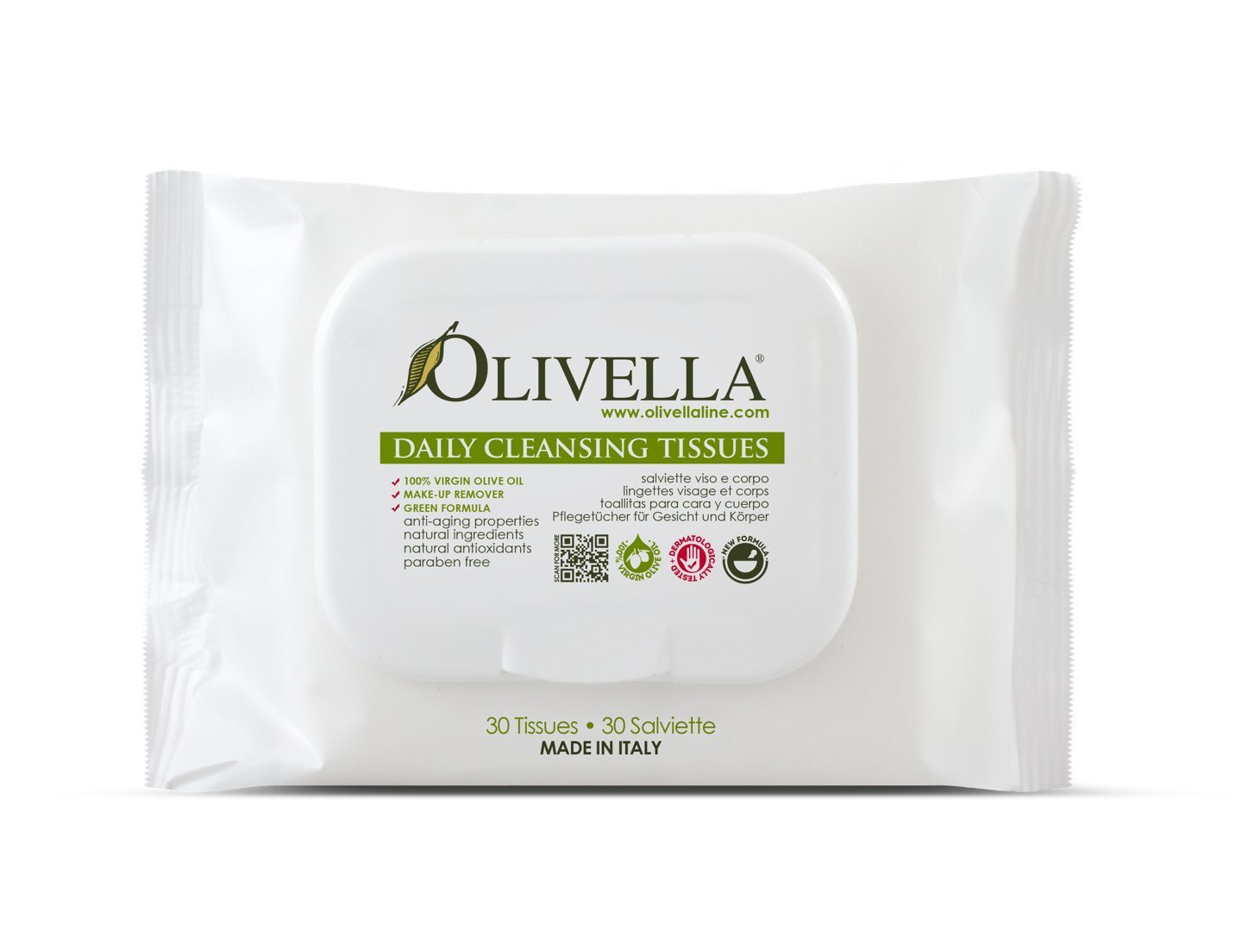Olivella Face & Body Cleansing Tissues - Olivella Europe