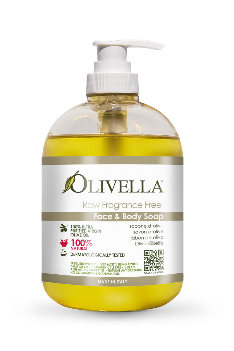 Olivella Liquid Soap Raw Fragrance Free - Olivella Europe